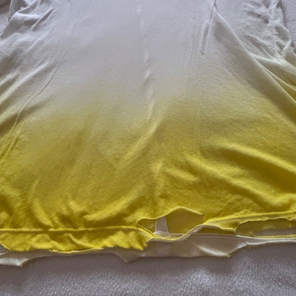 Unravel Project Yellow Dip Dye Short Sleeve Distressed T-Shirt, Size S, NWOT - Picture 13 of 14